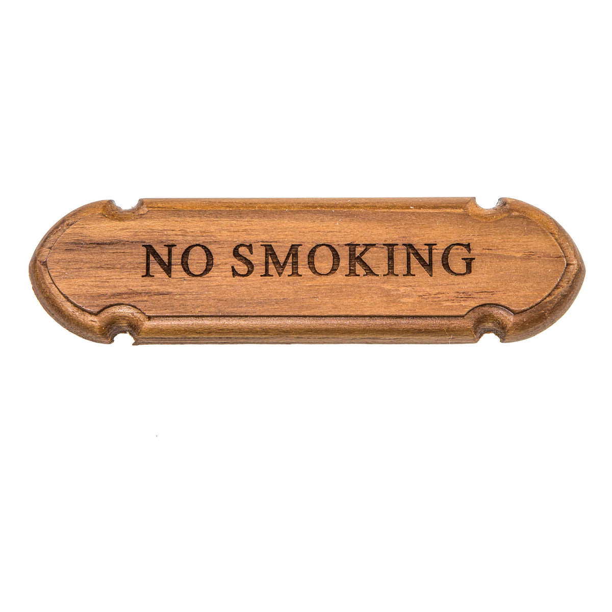 Whitecap 62672 Teak Name Plate - No Smoking