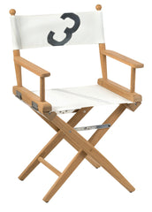 Whitecap 61044 Teak Director's Chair with Sail Cloth Seating - 18"