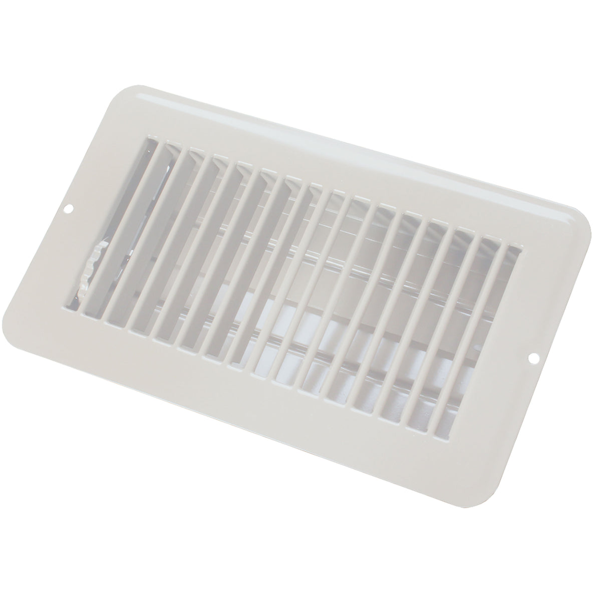 JR Products 02-28965 Dampered Floor Register - 4" x 8", White