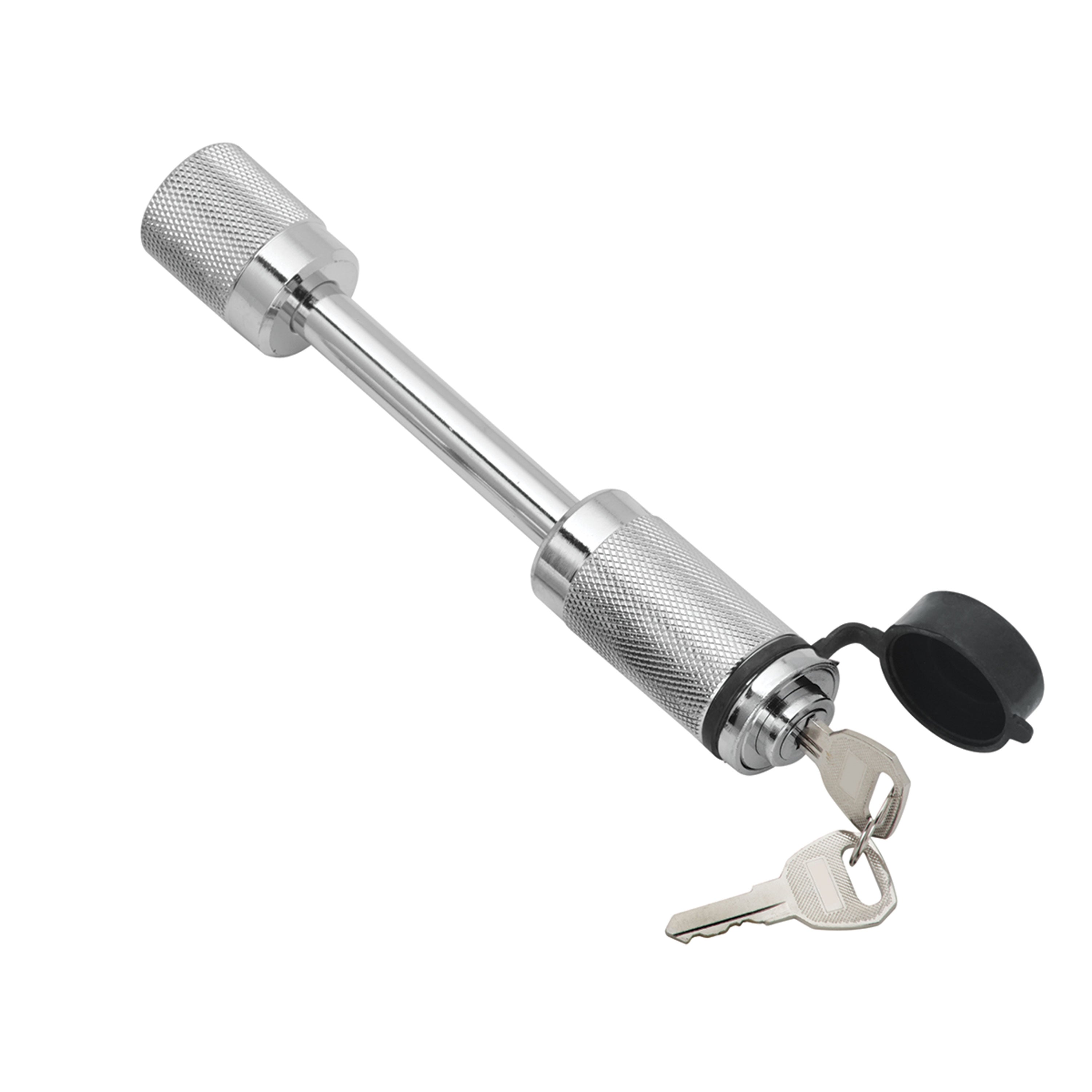 Reese 63252 5/8" Dogbone Receiver Lock for 2.5" Square Receivers - Chrome