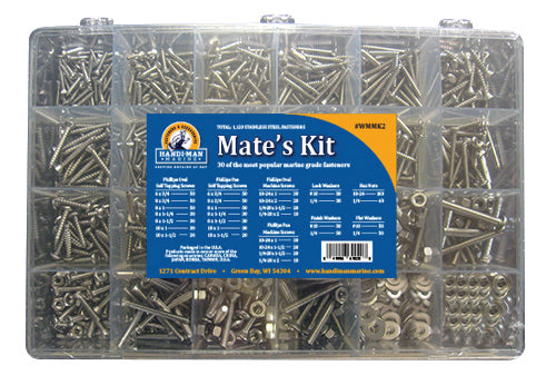 Handi-Man Marine WMMK2 Mate's Marine Fastener 840 Piece Kit
