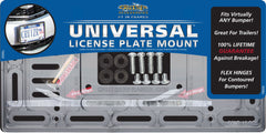 Cruiser Accessories 79000 Universal License Plate Mount - Clear