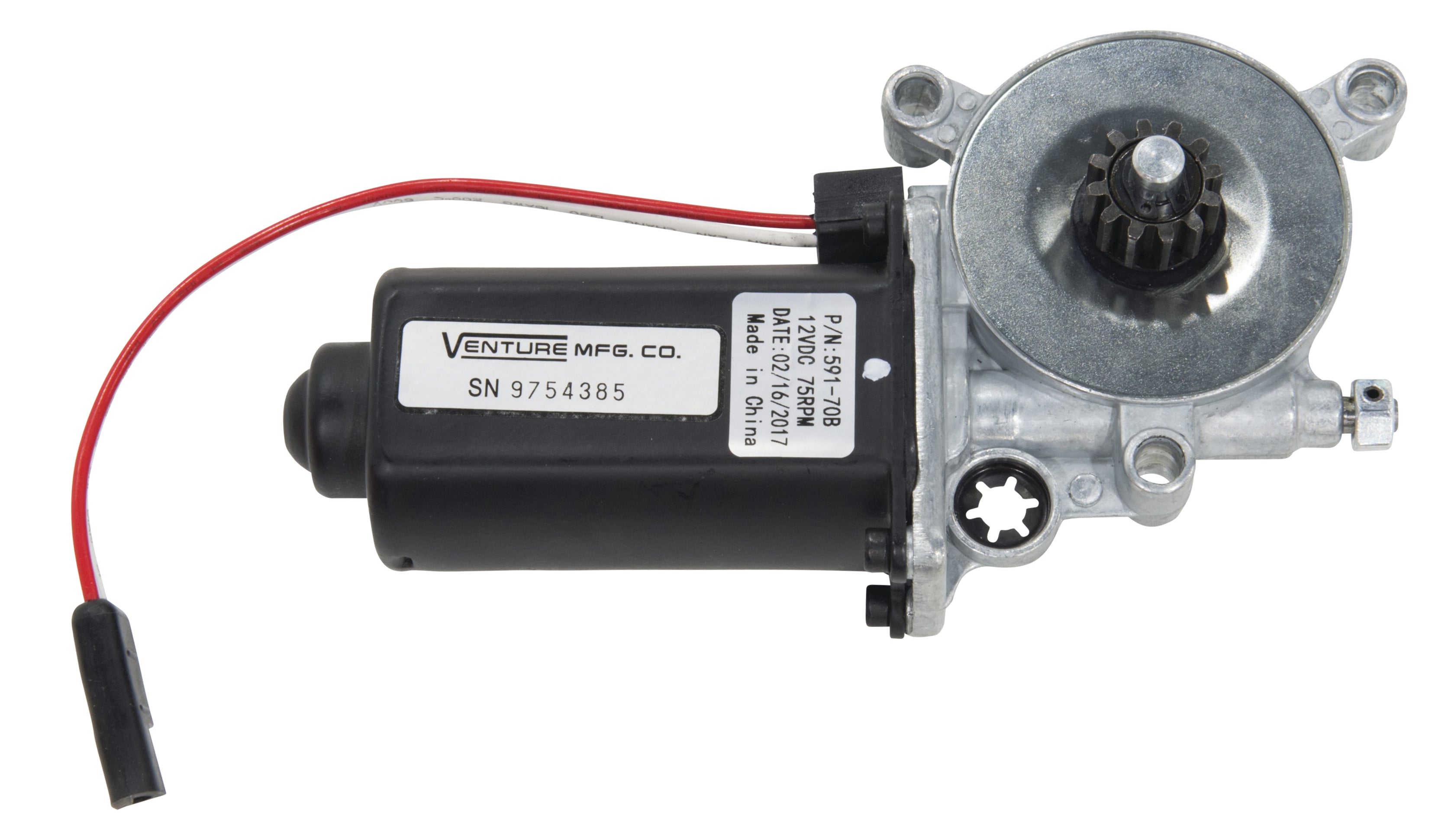 Lippert 373566 Replacement Motor with Single 2-Way Connector for Solera Power Awnings