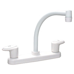 Phoenix Faucets by Valterra PF221202 Catalina Two-Handle 8" Kitchen Faucet with Hi-Arc Spout - White