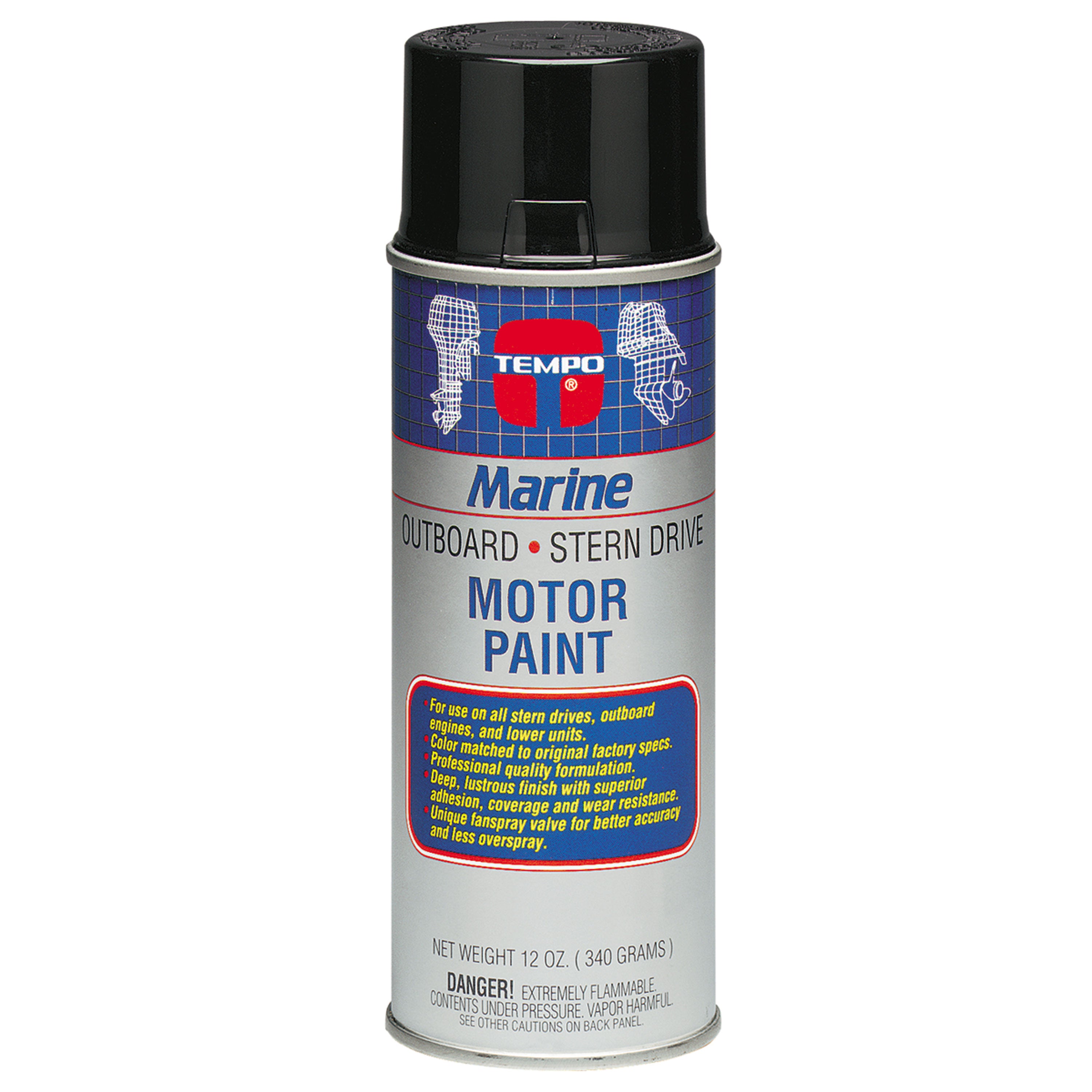 Moeller 025454 Motor Paint Color for Johnson/Evinrude - Lt. Blue Metallic