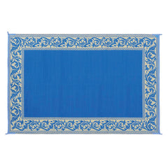 Ming's Mark RD3 Stylish Camping Reversible Classical Patio Mat - 6' x 9', Blue/Beige