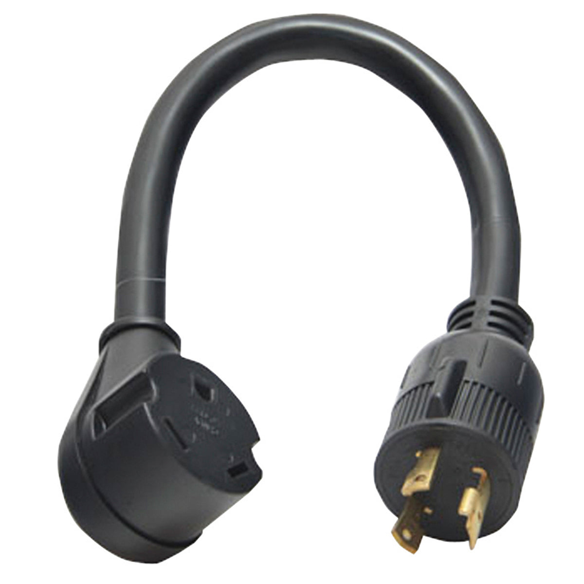 Valterra A10-G30330VP Mighty Cord 12" Generator Adapter Cord - 3-Prong, 30AM to 30AF