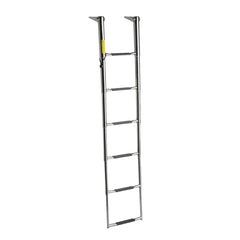 Garelick 19686 Over-Transom Wide Body Telescoping Ladder - 6 Step