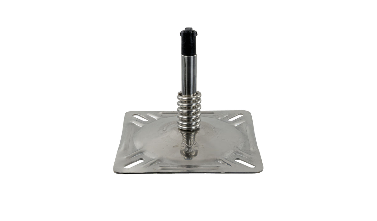 Springfield 1614201-PP Seat Swivel for KingPin Posts - 7" x 7", Polished