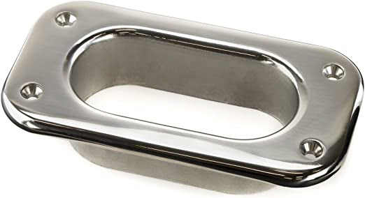 Whitecap 6128C 316 S.S. Hawse Pipe - 6"x3-1/4"