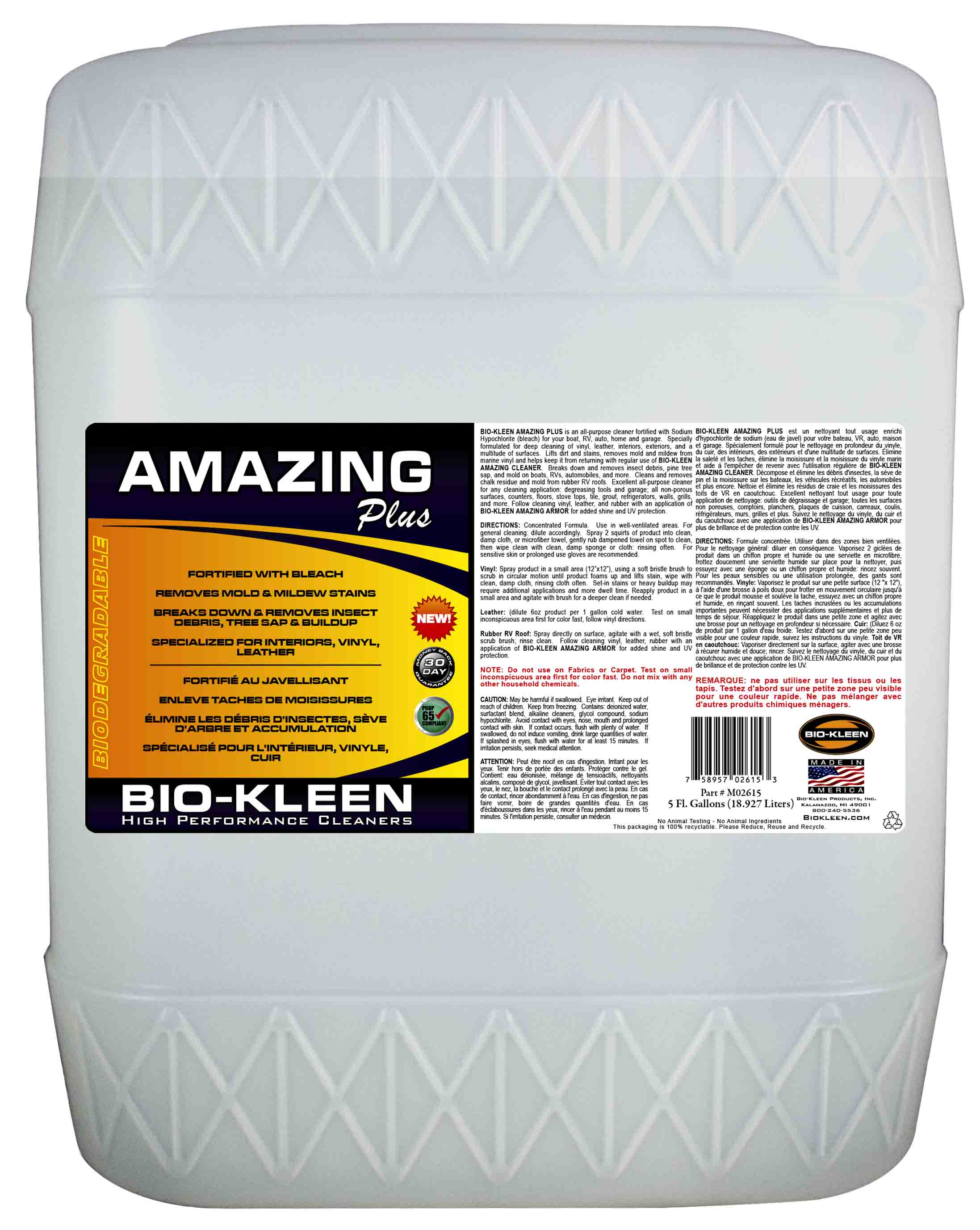 Bio-Kleen M02615 Amazing Plus All-Purpose Cleaner - 5 Gallon