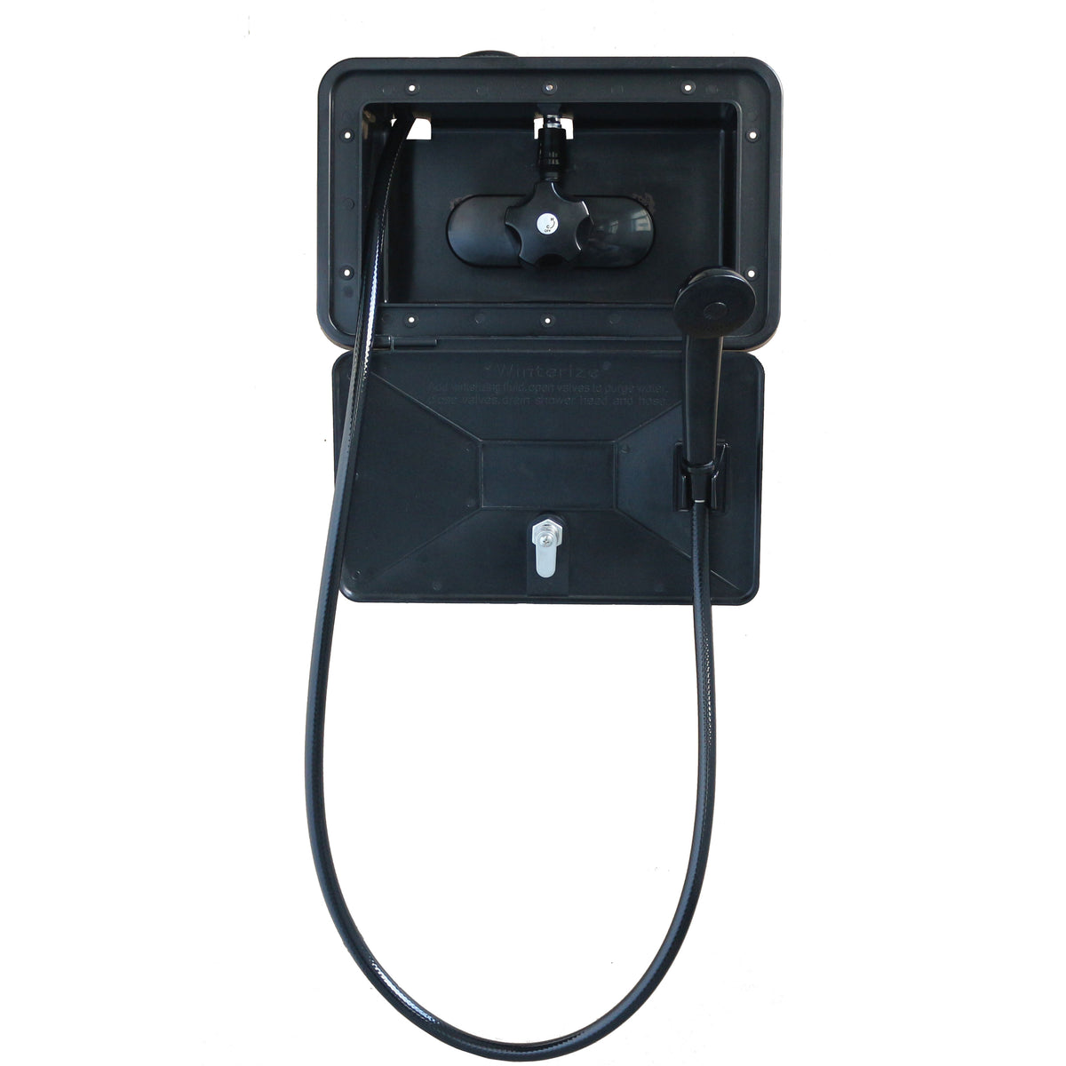 Empire Brass SHWRBOX-1-BLK RV Single Lever Exterior Shower Box Kit - Black