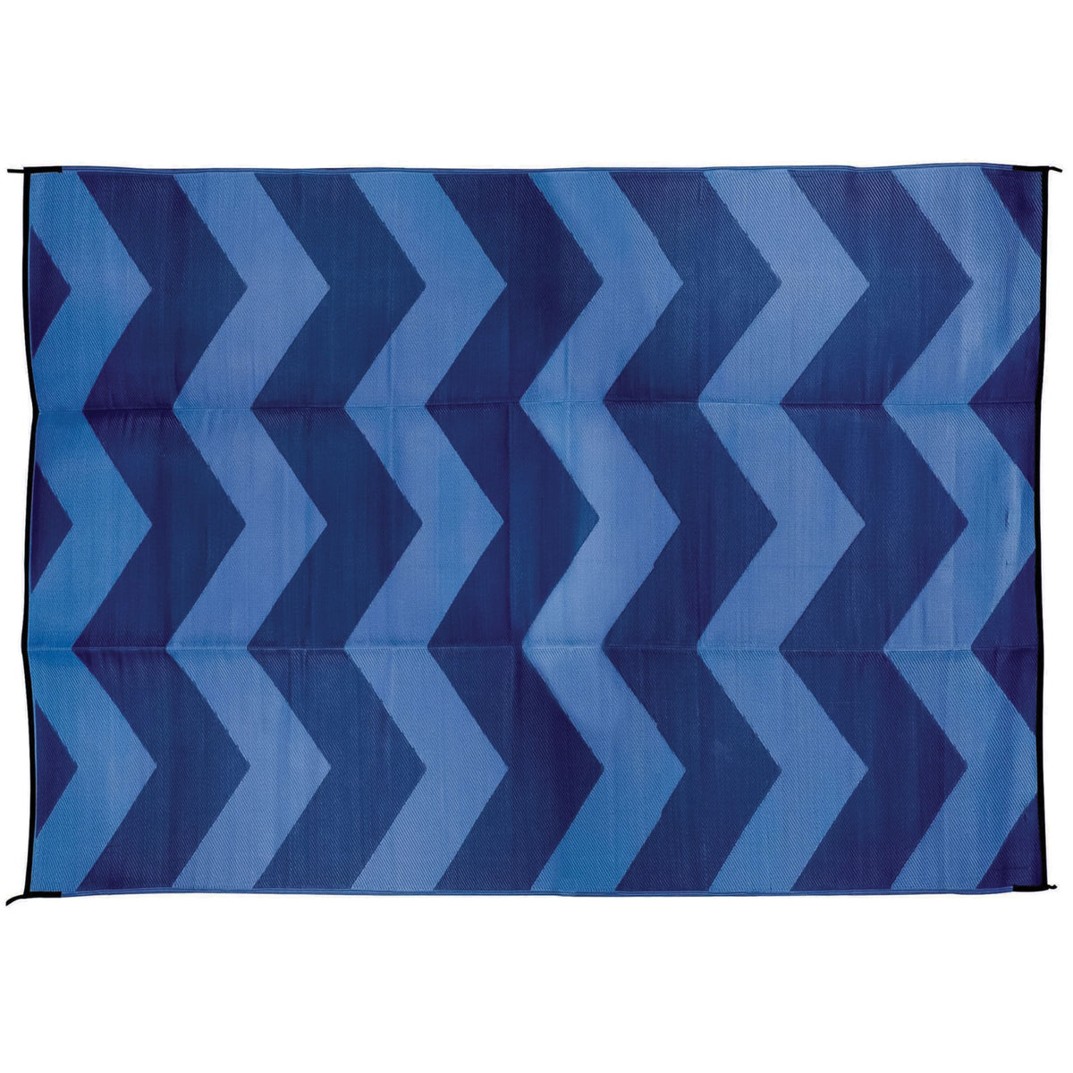 Camco 42858 Leisure Mat - 9' x 12', Chevron Blue