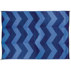 Camco 42858 Leisure Mat - 9' x 12', Chevron Blue