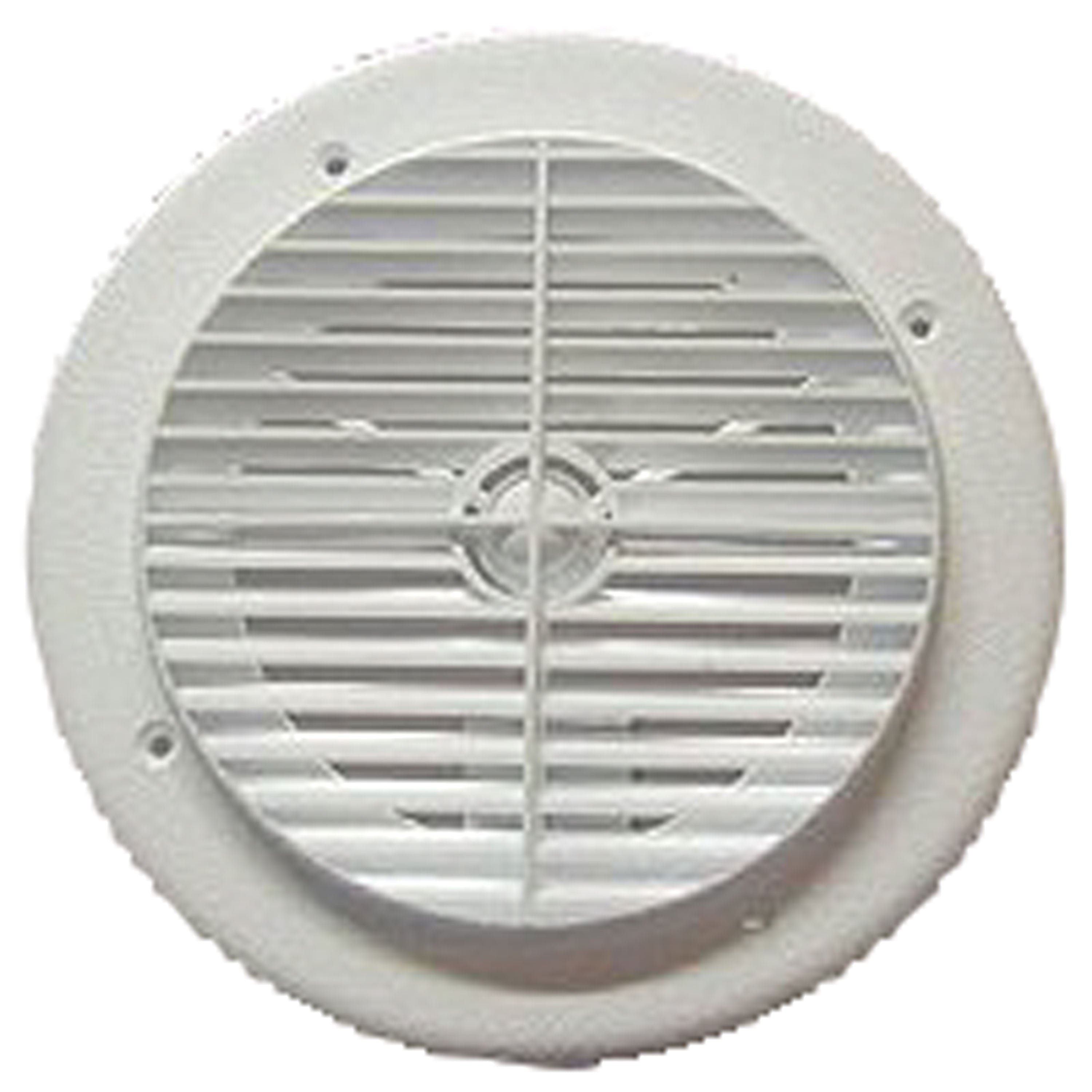 D&W 6840WH Louvered Aireport RV Air Conditioner Ceiling Vent - White
