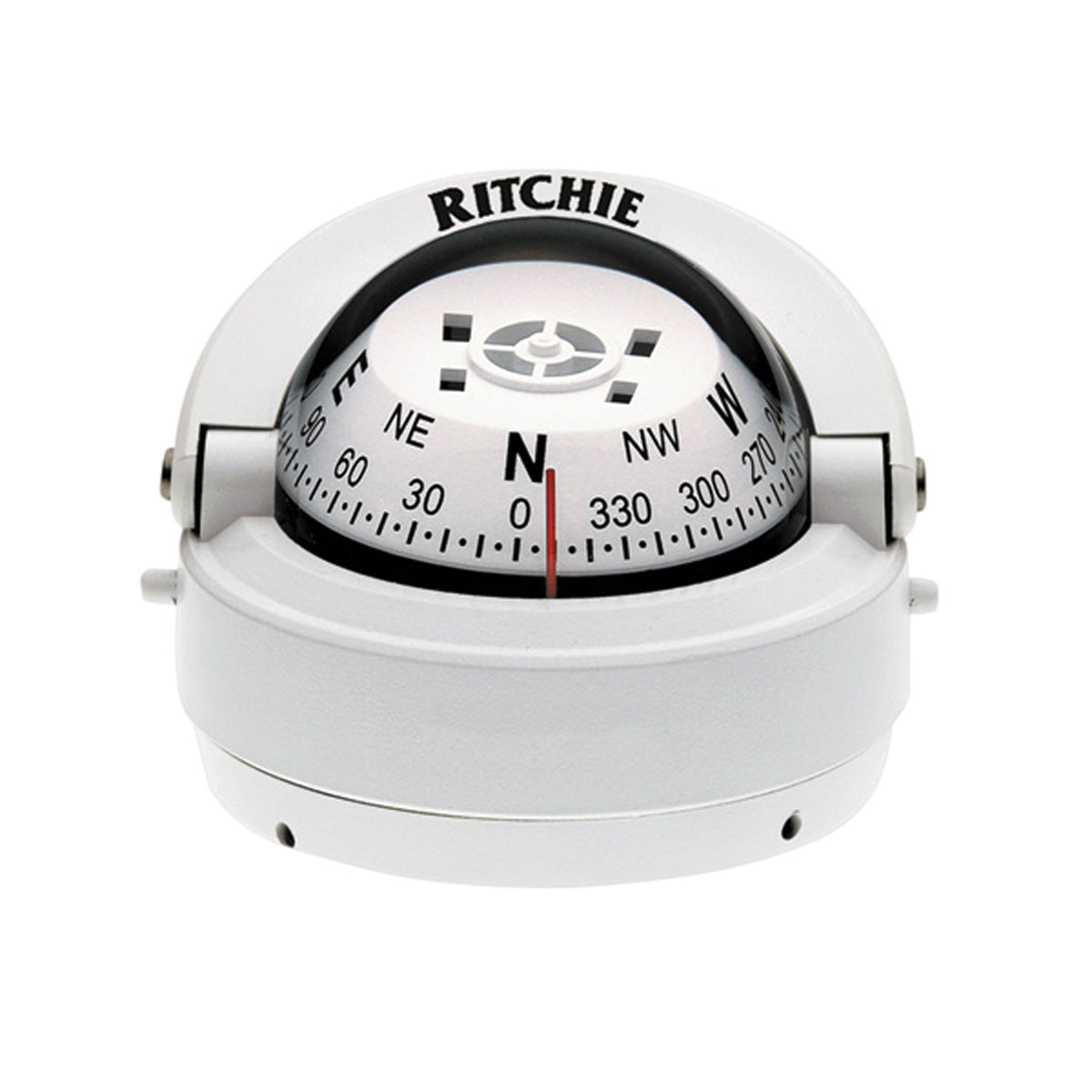 Ritchie Navigation S-53W Explorer Compass - Surface Mount, White with White Dial