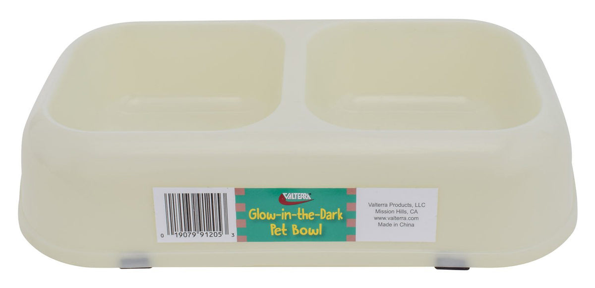 Valterra A10-2005 Glow-in-the-Dark Pet Bowl - Twin Bowl, Medium