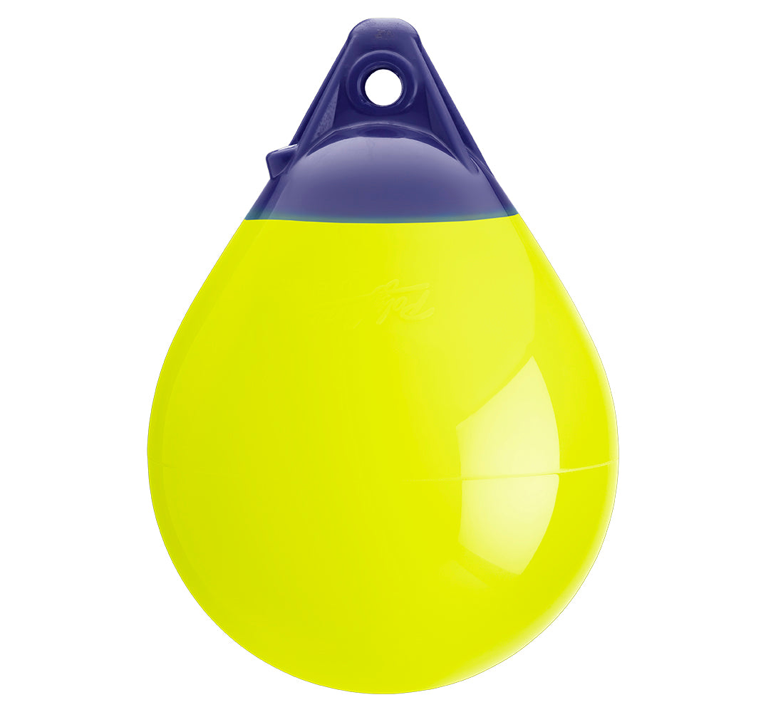 Polyform A-0 SAT YELLOW A Series Buoy - 8" x 11.5", Saturn Yellow