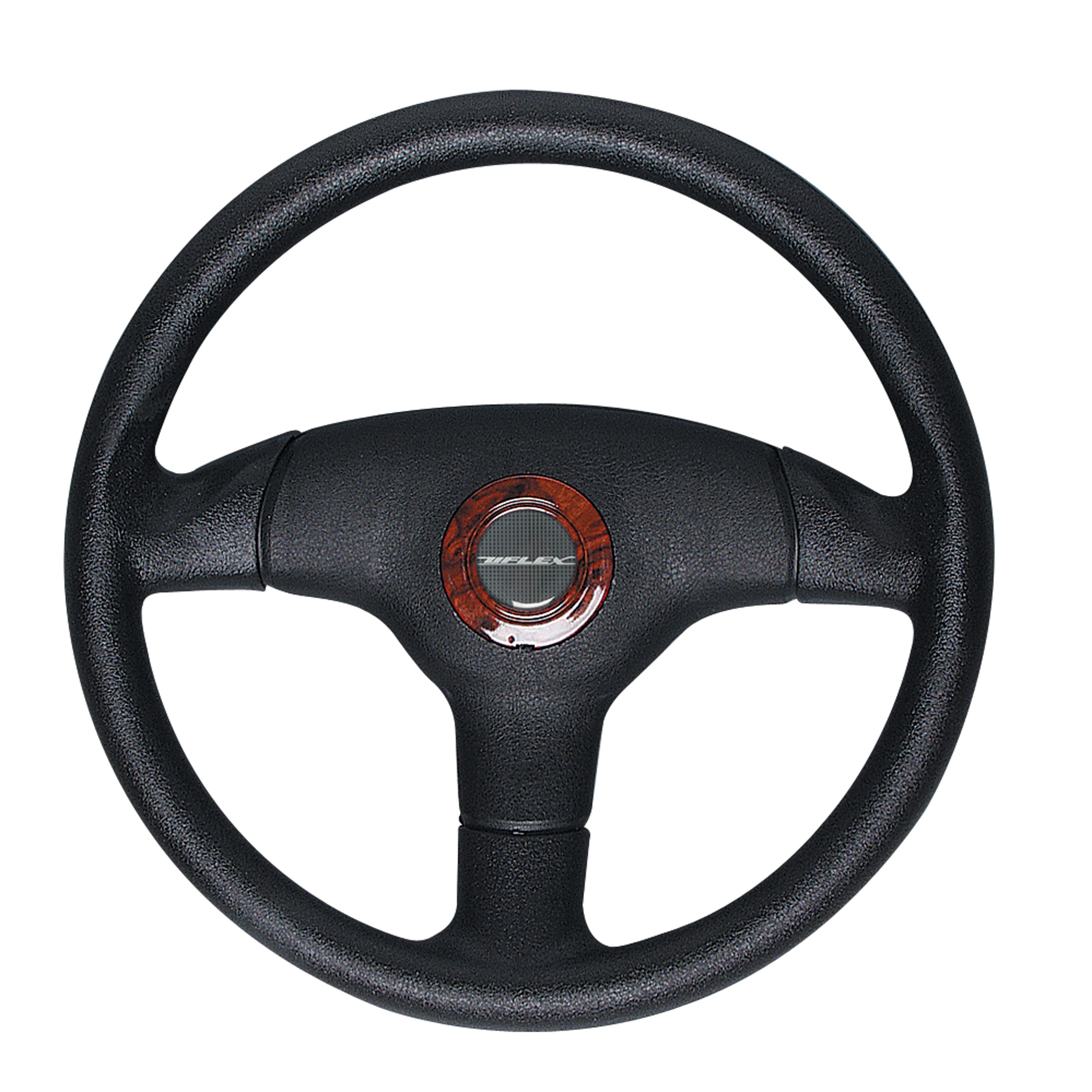Uflex V60BRC Antigua Steering Wheel - Black with Burlewood