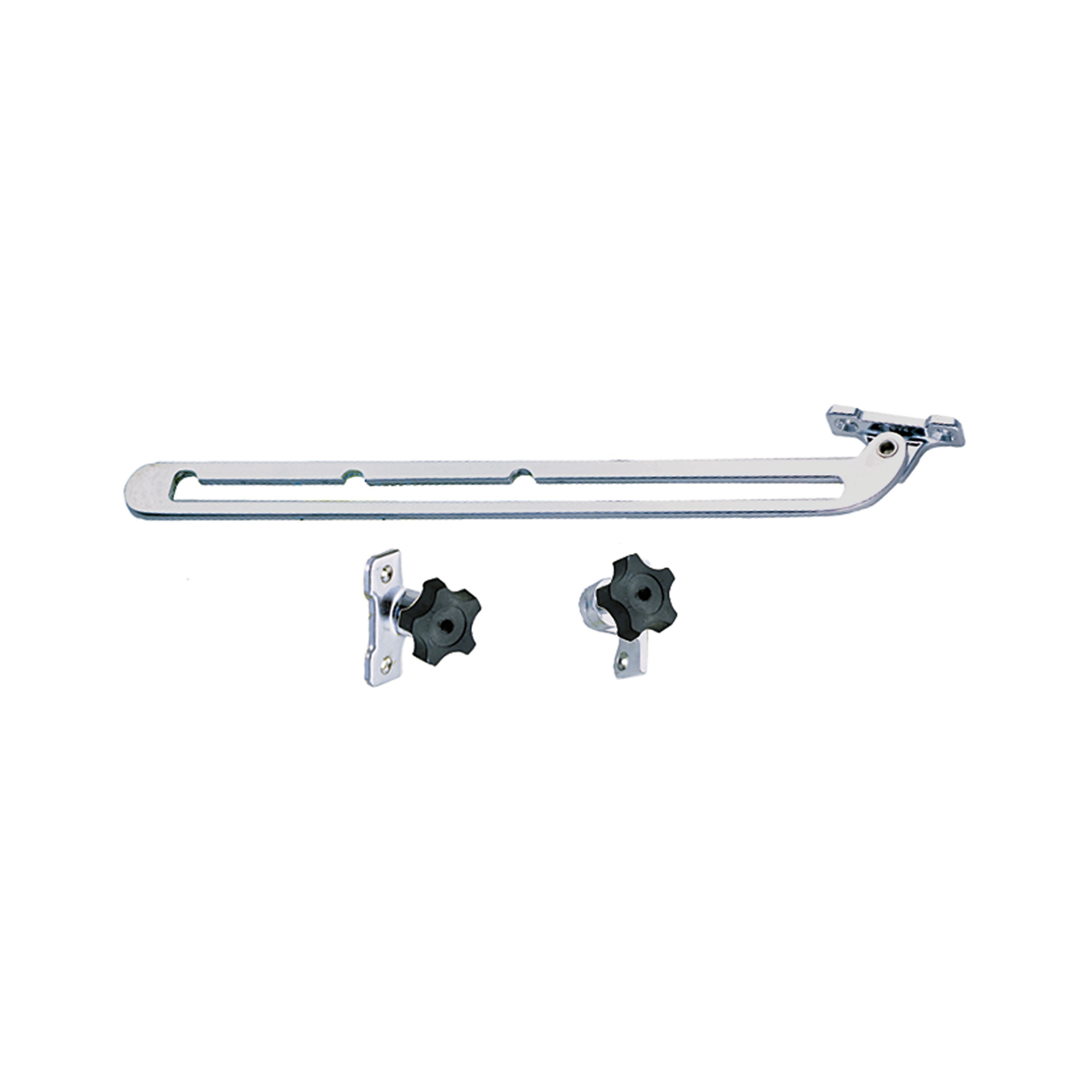 Perko 1290DP0CHR Chrome-Plated Size-Mount Windshield Adjuster - 12" Length with 9.5" Length Adjustment