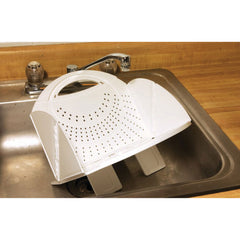 B & R Plastics 2721-12 Folding Colander - White