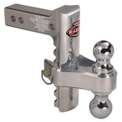 Trimax TRZ8AL-RP Razor Aluminum Adjustable Drop Hitch, Pin & Clip - 8" TRZ8ALRP