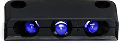 Innovative Lighting 003-2000-7 Surface-Mount 3 LED Step Light - Blue LED with Black Case