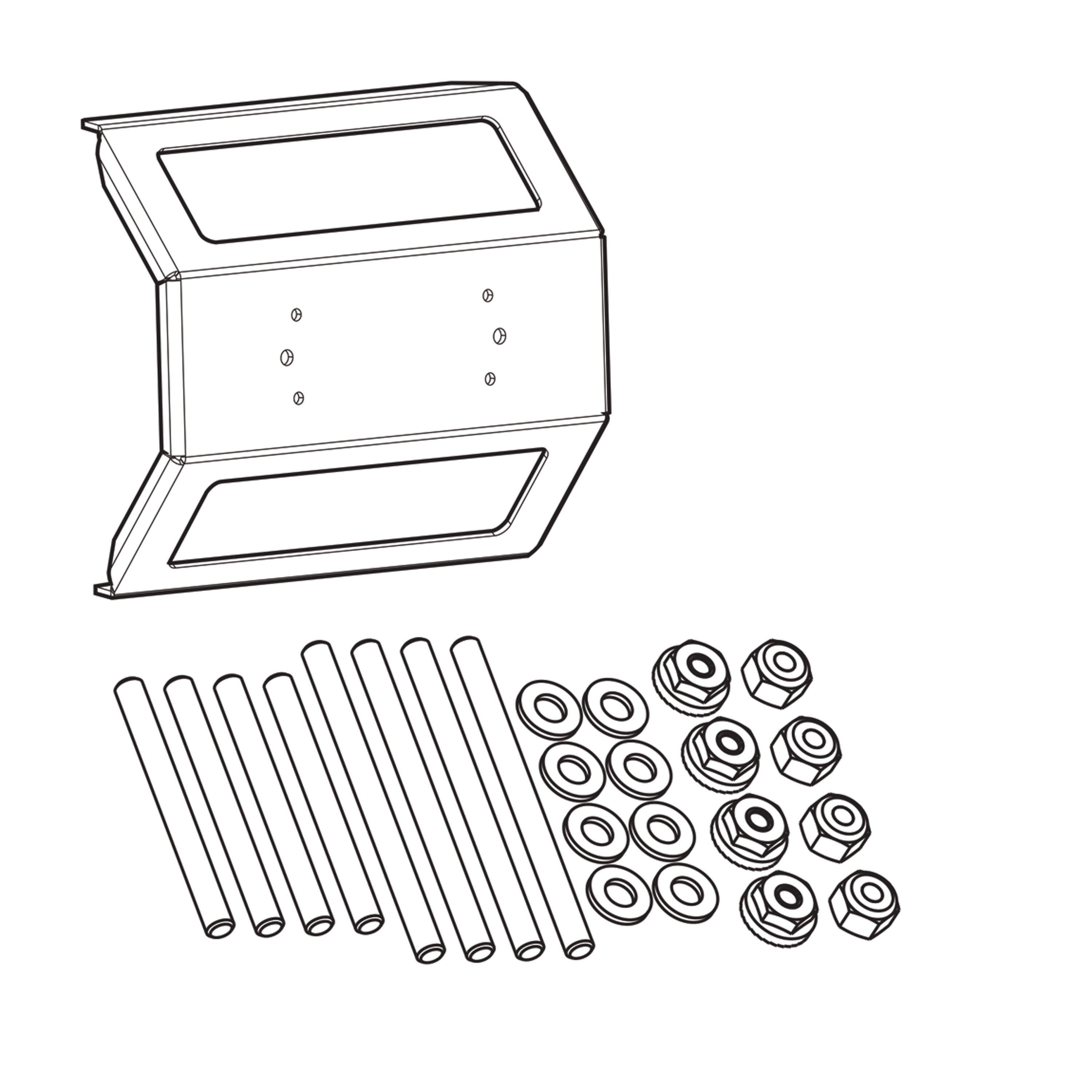 Humminbird 740176-1 Reinforced In-Dash Mounting Kit for SOLIX 12
