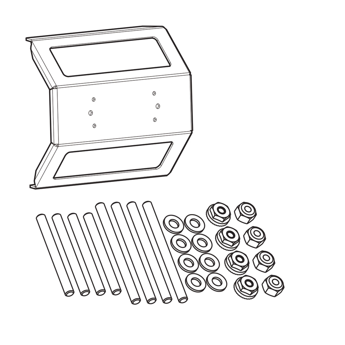 Humminbird 740176-1 Reinforced In-Dash Mounting Kit for SOLIX 12