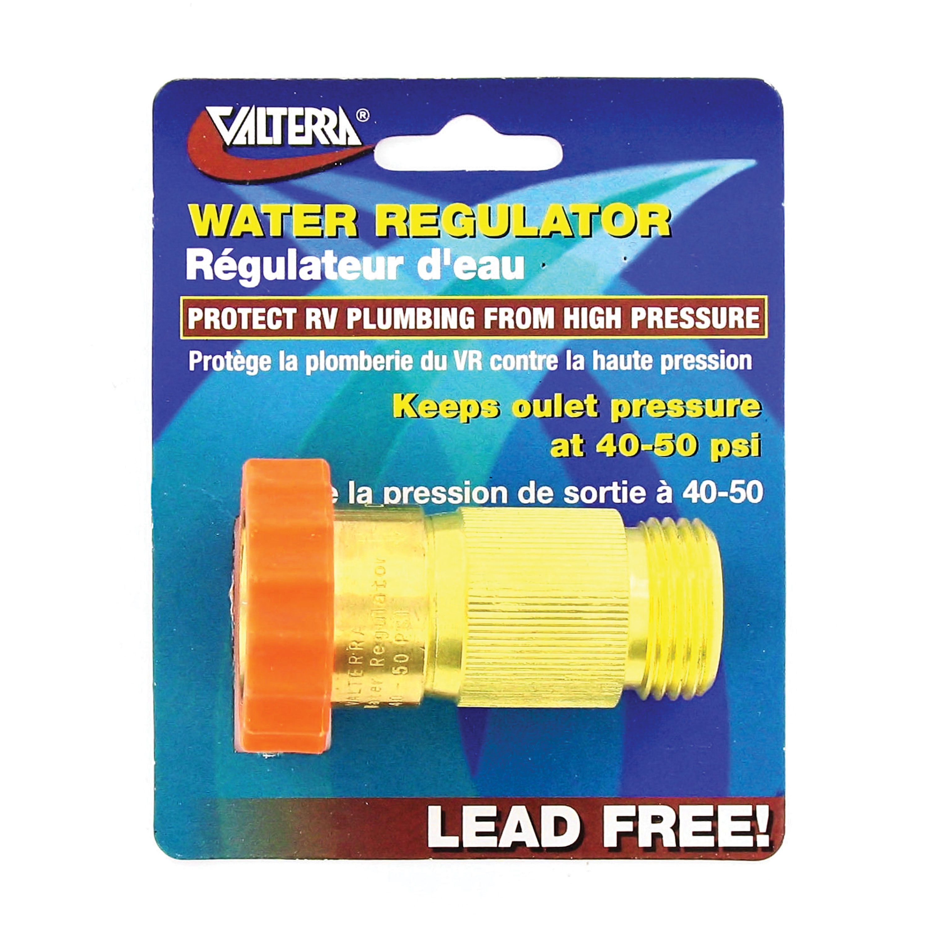 Valterra A01-1120VP Brass Water Regulator (Carded)