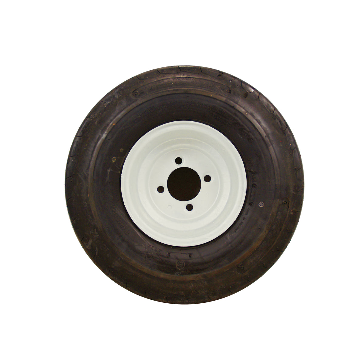 Americana Tire and Wheel 30060 Economy Bias Tire and Wheel 4.80 x 8 C/5-Hole - White Standard Rim