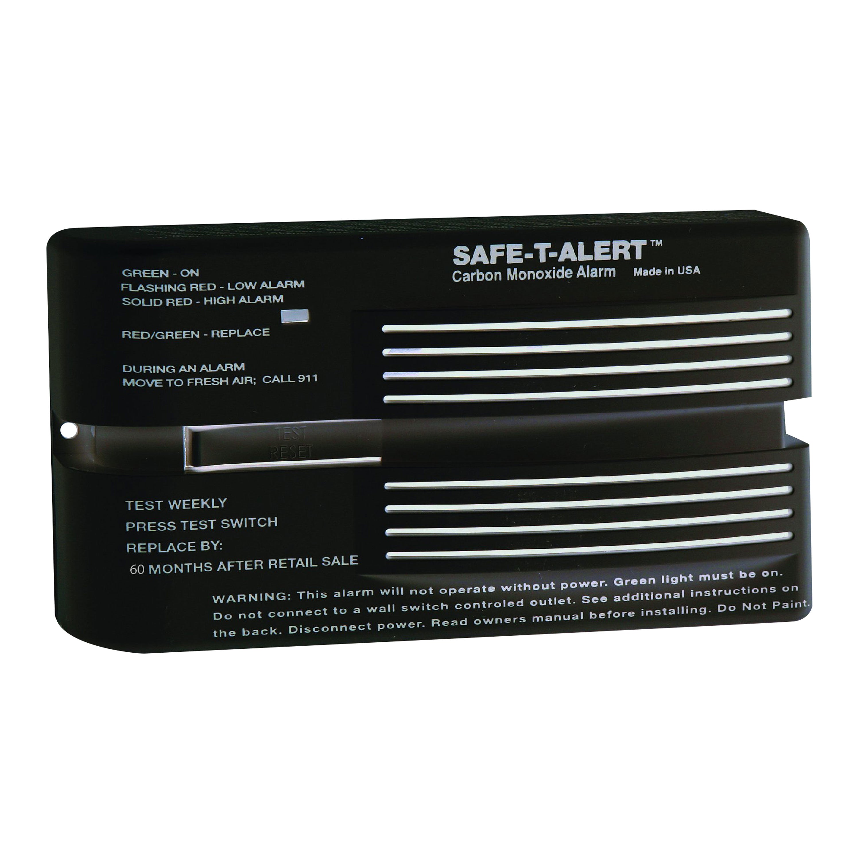 MTI Industries 65-541-BL RV Carbon Monoxide Alarm - Surface Mount, Black