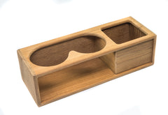 Whitecap 62616 Teak Two Insulated Drink / Binocular Rack with Tray