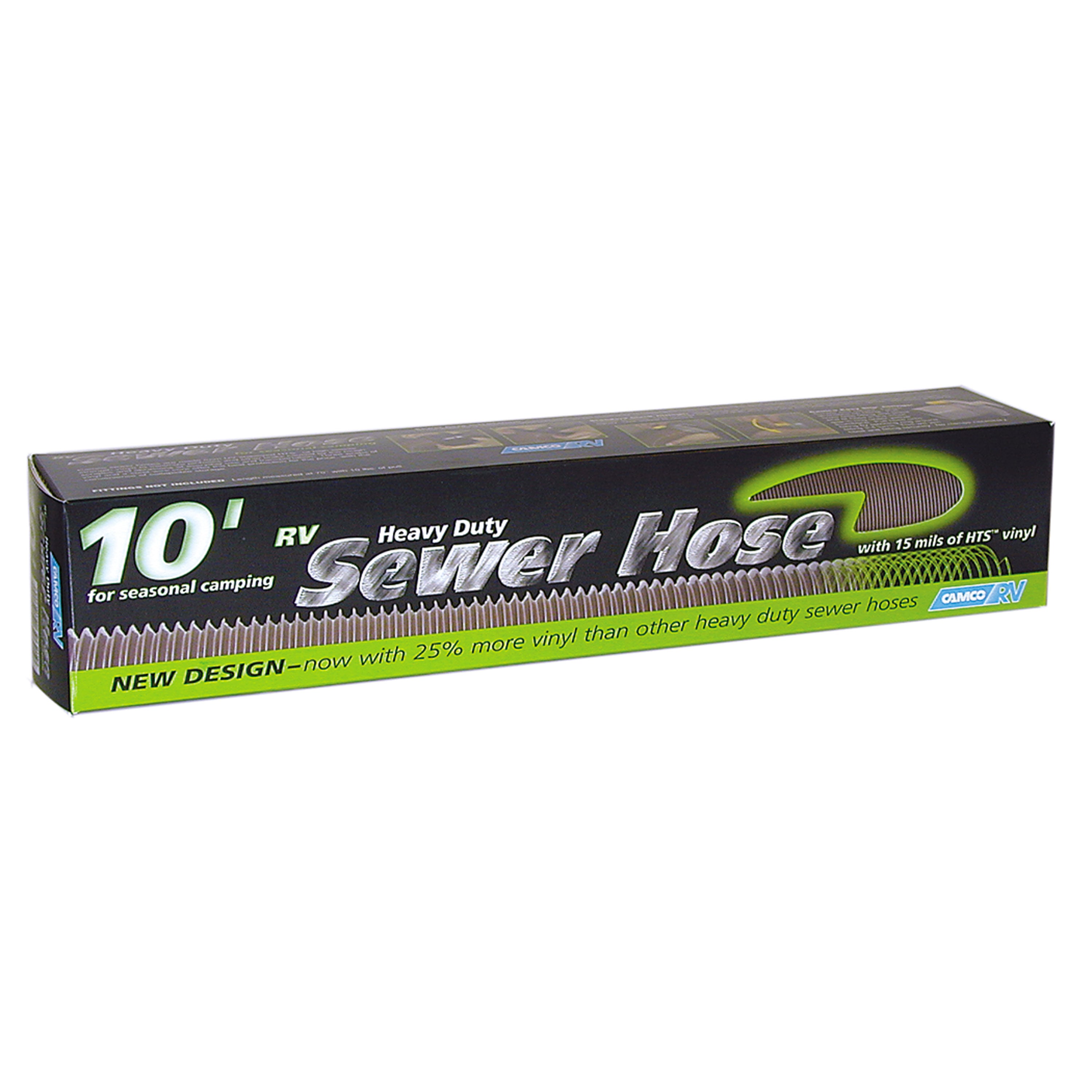 Camco 39621 Heavy-Duty Sewer Hose - 10'