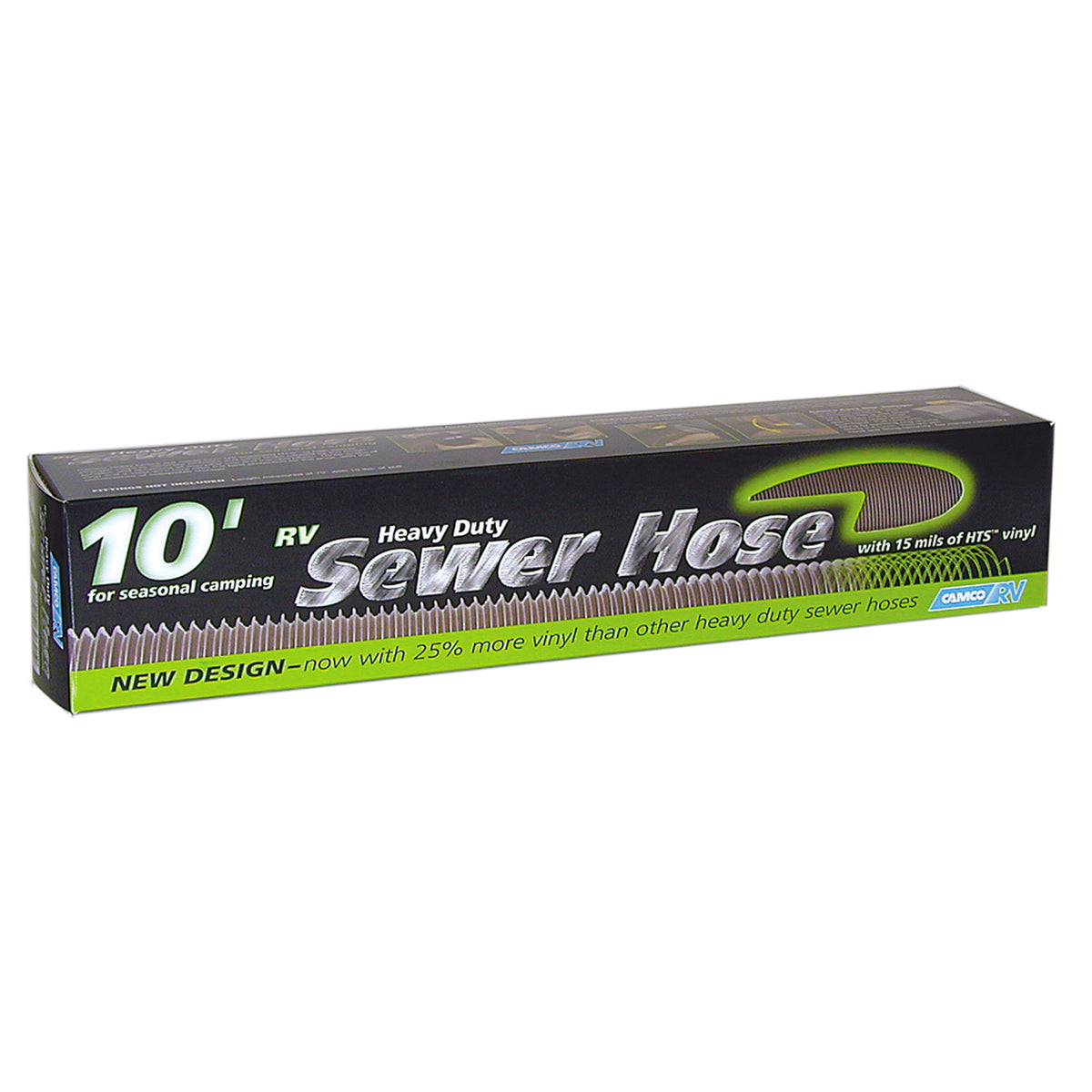 Camco 39621 Heavy-Duty Sewer Hose - 10'