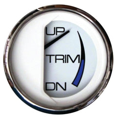 Faria 13809 Chesapeake Stainless Steel Trim Gauge (Johnson/Evinrude/Suzuki Outboard) - 2", White