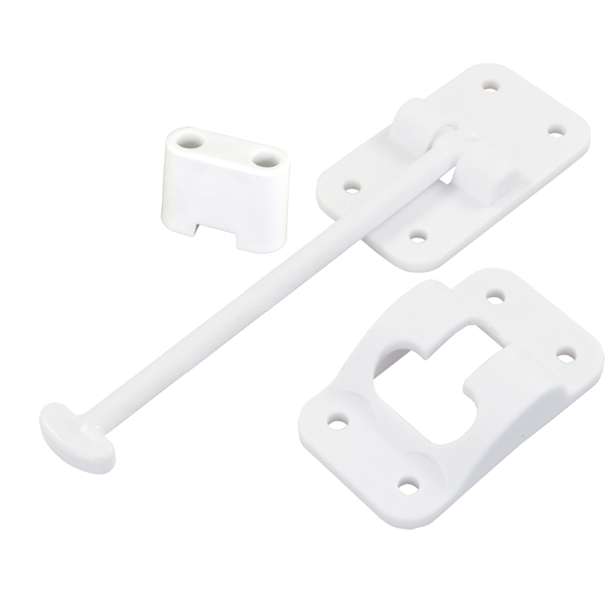 JR Products 10444B T-Style Door Holder with Bumper - 6"
