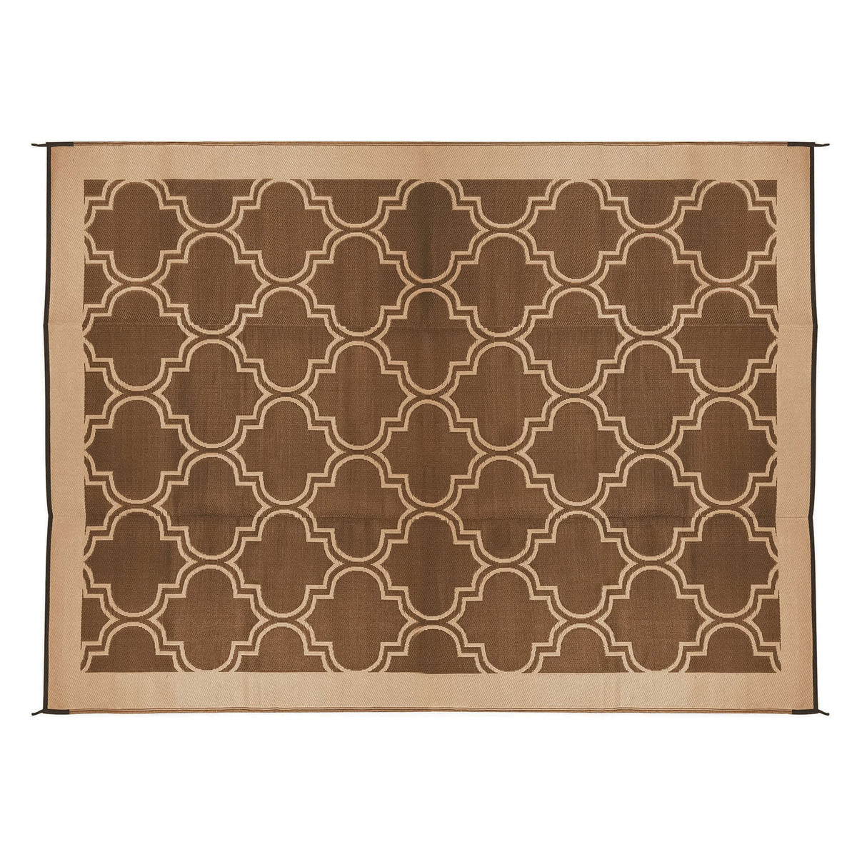 Camco 42877 6'X 9' Leisure Mat Lattice Brown
