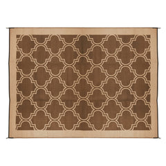 Camco 42877 6'X 9' Leisure Mat Lattice Brown