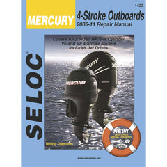Sierra 18-01422 Seloc Repair Manual for Mercury/Mariner Outboards - All 4-Stroke 2005-2011