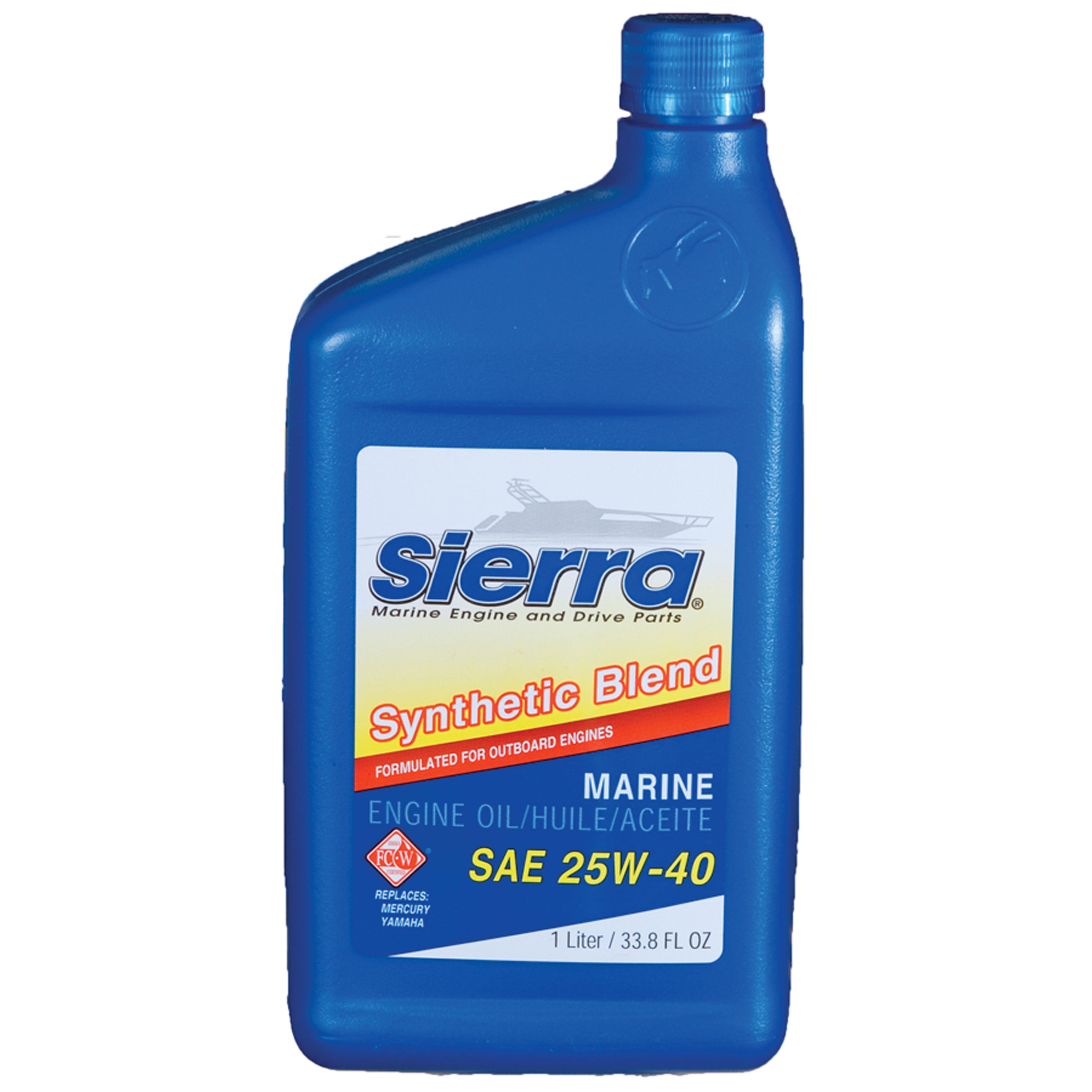 Sierra 18-9440-8 25W40 Synthetic Blend 4-Stroke Outboard Oil 1 Liter
