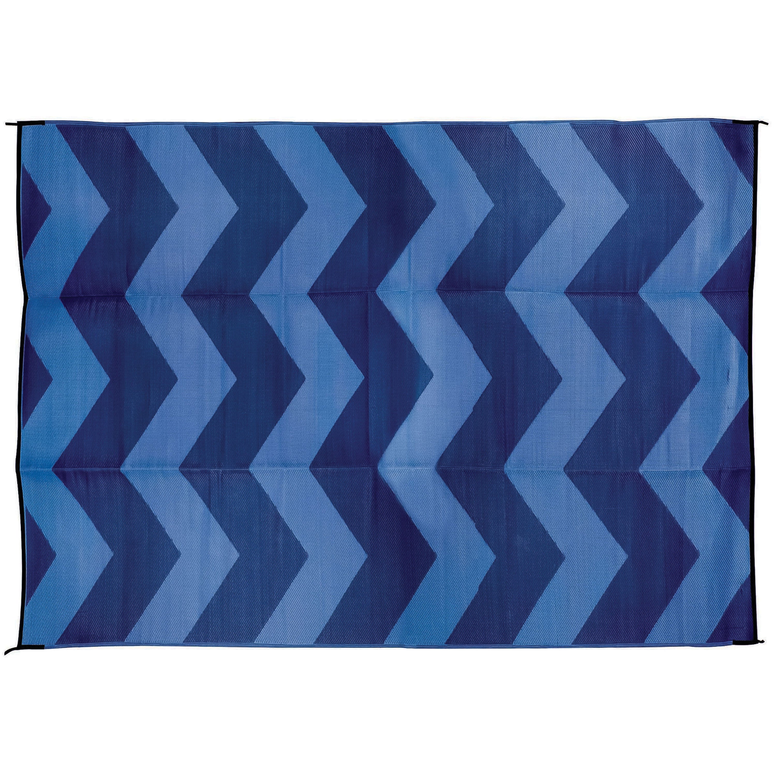 Camco 42878 6'X 9' Leisure Mat Chevron Blue