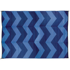 Camco 42878 6'X 9' Leisure Mat Chevron Blue
