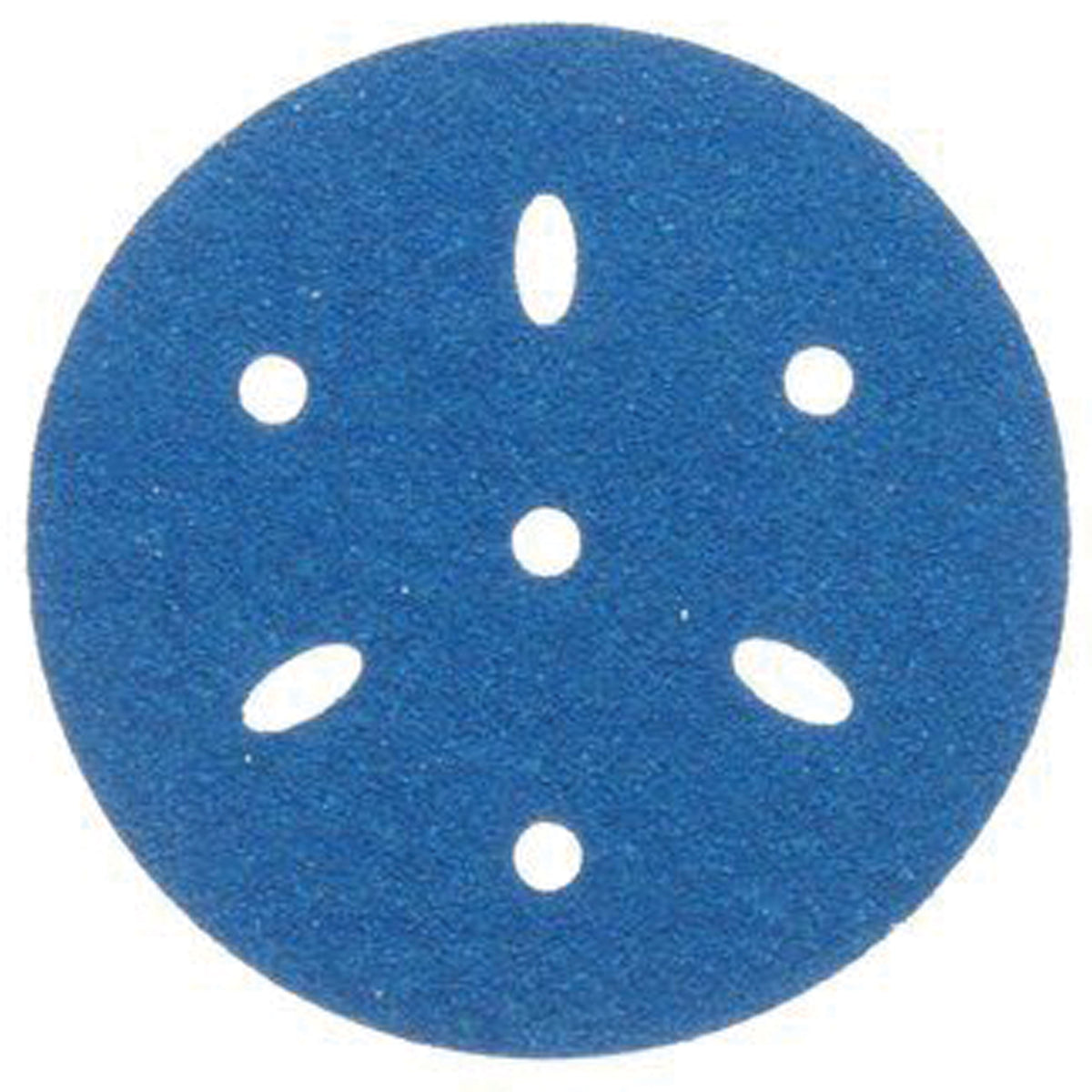 3M 36177 Hookit 321U Blue Sandpaper 6" Disc - 220 Grade Multi-Hole, 50/Bx