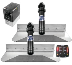 Bennett Marine 6BT-50110-89-00 Standard (Classic) Hydraulic Trim Tab System with One Box Indication Unit - 12" x 12"