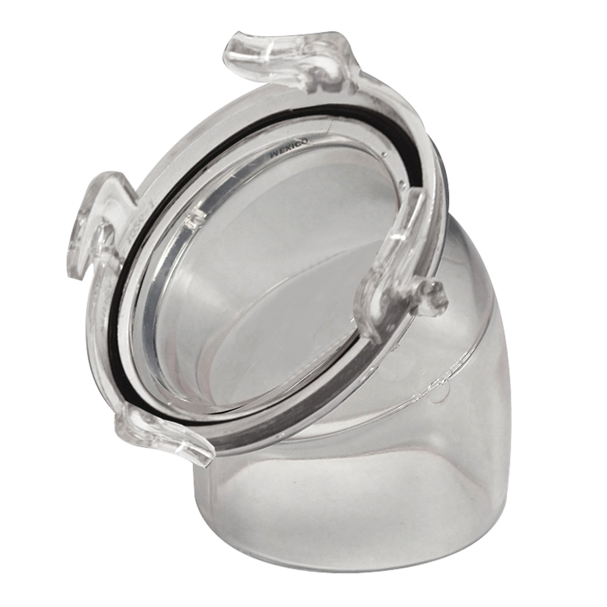 Valterra T1026 Hose Adapter - 45Â°, 3", ClearView