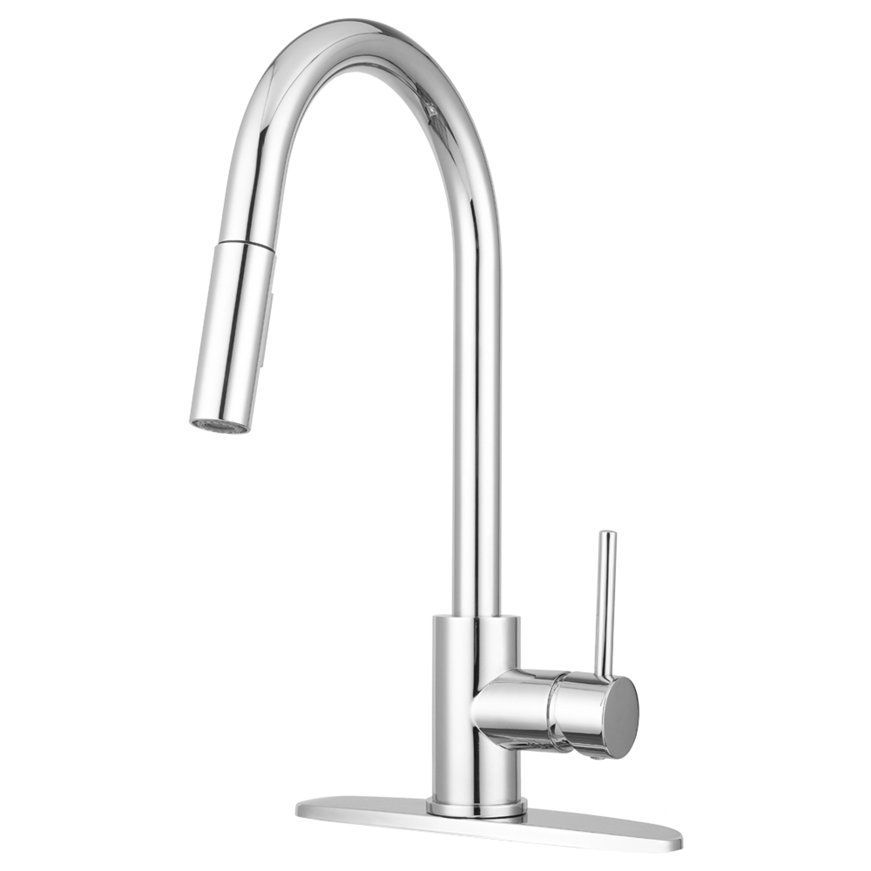 Dura Faucet DF-NMK530-CP Streamline RV Pull-Down Kitchen Faucet - Chrome