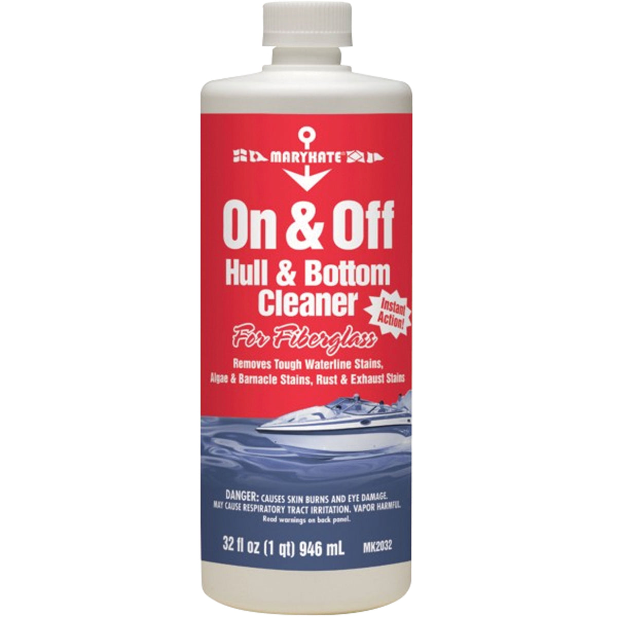 MaryKate MK2032 On and Off Hull and Bottom Cleaner for Fiberglass