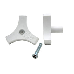 AP Products 013-511 Window Crank Knob with Screw, 2" / White