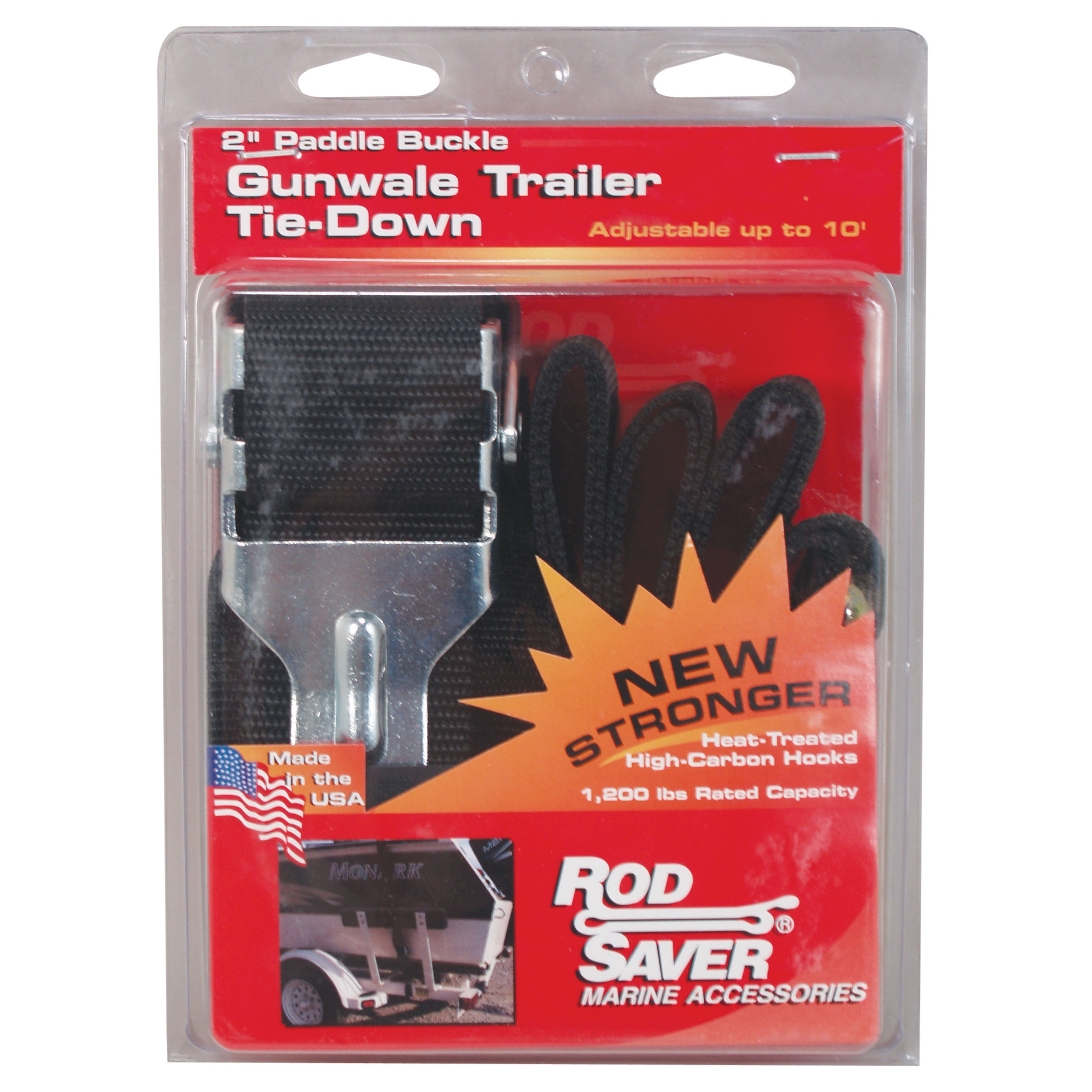Rod Saver PBGW13 Paddle Buckle Gunwale Tie-Down - 2" X 13'